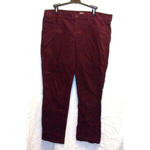J.Crew Burgundy Corduroy Denim Stretch Jeans 32S